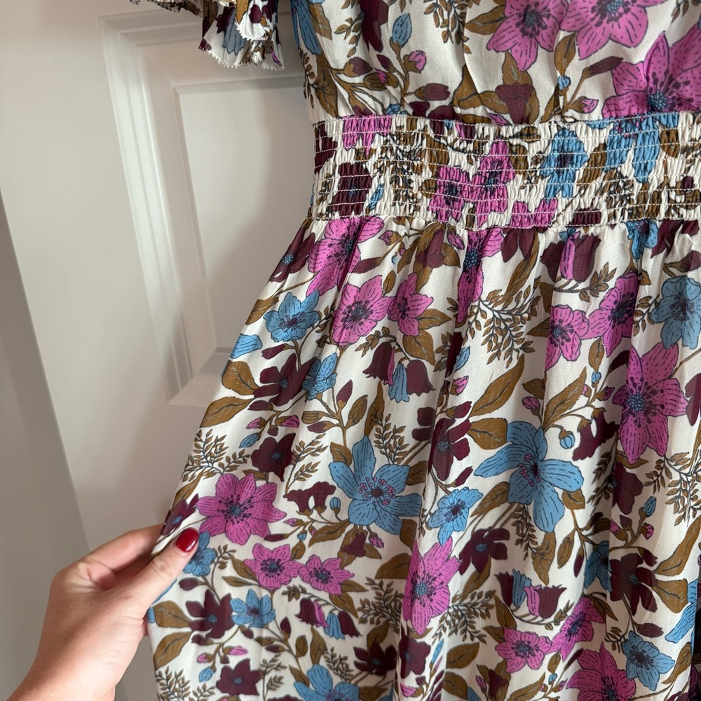 Vineyard Vines Purple Floral Midi Dress - Picture 7 of 9